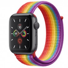 Apple Watch Series 5 44mm Space Gray Aluminium Case with Pride Sport Loop (MV9T2)