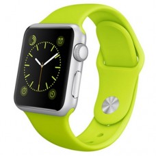 Watch Sport 38mm Silver Aluminum Case with Green Sport Band (MJ2U2)