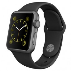 Watch Sport 38mm Space Gray Aluminum Case with Black Sport Band (MJ2X2)