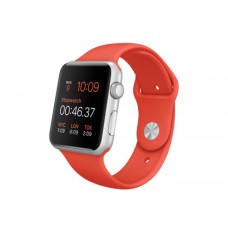 Watch Sport 42mm Silver Aluminum Case with Orange Sport Band (MLC42)