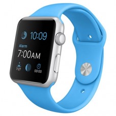 Watch Sport 42mm Silver Aluminum Case with Blue Sport Band (MJ3Q2)