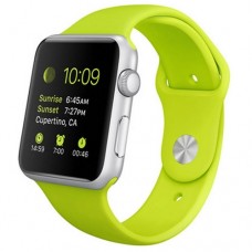 Watch Sport 42mm Silver Aluminum Case with Green Sport Band (MJ3P2)