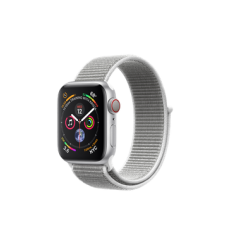 Apple Watch Series 4 GPS + Cellular 40mm Silver Aluminum Case with Seashell Sport Loop (MTUF2)