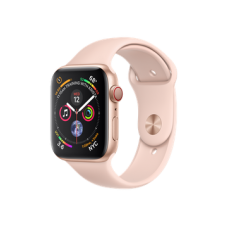 Apple Watch Series 4 GPS + Cellular 44mm Gold Aluminum Case with Pink Sand Sport Band (MTV02)