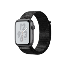 Apple Watch Nike+ Series 4 GPS 44mm Space Gray Aluminum Case with Black Nike Sport Loop (MU7J2)