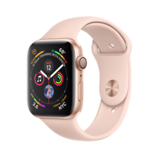 Apple Watch Series 4 GPS 44mm Gold Aluminum Case with Pink Sand Sport Band (MU6F2)