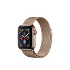 Apple Watch Series 4 GPS + Cellular 40mm Gold Stainless Steel Case with Gold Milanese Loop (MTUT2)