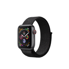 Apple Watch Series 4 GPS + Cellular 40mm Space Gray Aluminum Case with Black Sport Loop (MTUH2)