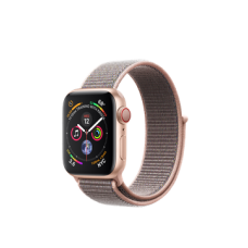 Apple Watch Series 4 GPS + Cellular 40mm Gold Aluminum Case with Pink Sand Sport Loop (MTUK2)