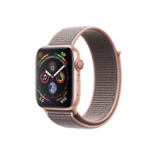 Apple Watch Series 4 GPS + Cellular 44mm Gold Aluminum Case with Pink Sand Sport Loop (MTV12)