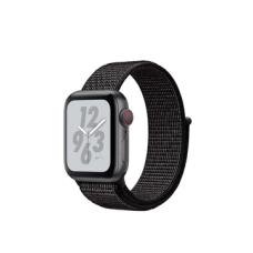 Apple Watch Nike+ Series 4 GPS + Cellular 40mm Space Gray Aluminum Case with Black Nike Sport Loop (MTX92)