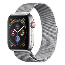 Apple Watch Series 4 GPS 44mm Silver Aluminum Case with Seashell Sport Loop (MU6C2)