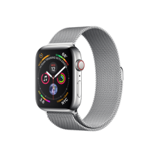 Apple Watch Series 4 GPS + Cellular 44mm Stainless Steel Case with Milanese Loop (MTV42)