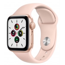 Apple Watch SE 44mm Gold Aluminum Case with Pink Sand Sport Band (MYDR2)