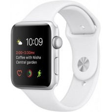 Apple Watch 42mm Series 1 Silver Aluminum Case with White Sport Band (MNNL2)