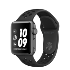 Apple Watch Nike+ 38mm Series 3 GPS Space Gray Aluminum Case with Anthracite/Black Nike Sport Band (MQKY2)