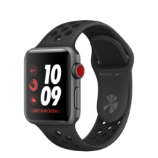 Apple Watch Nike+ 42mm Series 3 GPS + Cellular Space Gray Aluminum Case with Anthracite/Black Nike Sport Band (MQLD2)