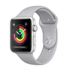 Apple Watch 42mm Series 3 GPS Silver Aluminum Case with Fog Sport Band (MQL02)