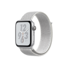 Apple Watch Nike+ Series 4 GPS 44mm Silver Aluminum Case with Summit White Nike Sport Loop (MU7H2)