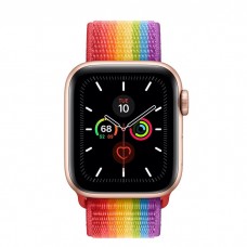 Apple Watch Series 5 40mm Gold Aluminium Case with Pride Sport Loop (MV9Q2)