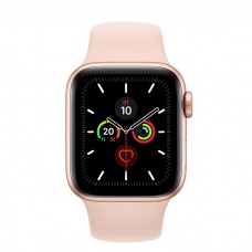 Apple Watch Series 5 40mm Gold Aluminium Case with Pink Sand Sport Band (MWV72)