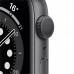 Apple Watch Series 6 44mm Space Gray Aluminum Case with Black Sport Band (M00H3) 