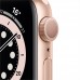 Apple Watch Series 6 44mm Gold Aluminum Case with Pink Sand Sport Band (M00E3) 