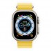 Apple Watch Ultra 49mm Titanium Case with Yellow Ocean Band (MNHG3)