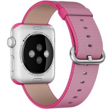 Ремінець Apple WATCH 38mm Woven Nylon Band Pink MM9P2