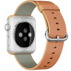 Ремінець Apple WATCH 38mm Woven Nylon Band Gold/Red MM9R2