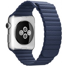 Ремінець 42mm Midnight Blue Leather Loop - L для Apple WATCH