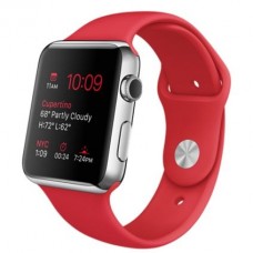 Watch 42mm Stainless Steel з ремінцем (PRODUCT) RED Sport Band (MLLE2)