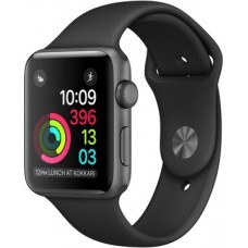 Apple Watch 42mm Series 1 Space Gray Aluminum Case with Black Sport Band (MP032)