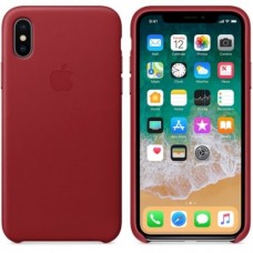 iPhone X Leather Case - (PRODUCT)RED