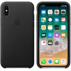 iPhone X Leather Case - Black