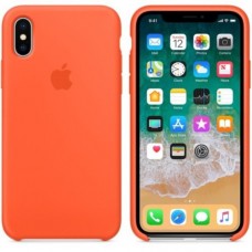 iPhone X Silicone Case - Spicy Orange