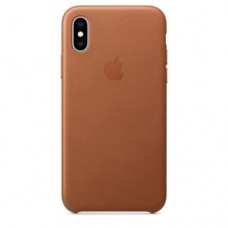 iPhone XS Max Leather Case — Saddle Brown