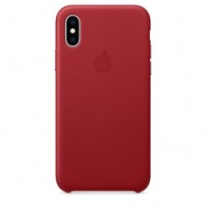 iPhone XS Max Leather Case — (PRODUCT)RED