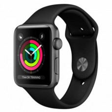 Apple Watch Series 3 42mm GPS Space Gray Aluminum Case with Black Sport Band (MTF32)